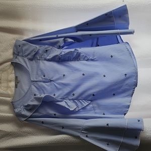 Sweet Rain Polyester Bell Sleeve Blouse XL